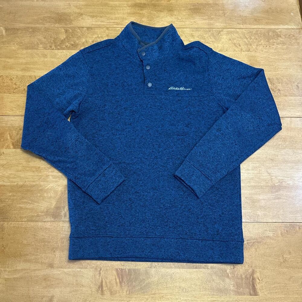 Eddie-bauer Men's Blue and Navy Jumper
